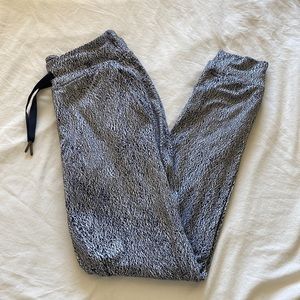 Black and white Lululemon joggers